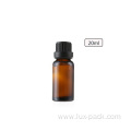 Amber Cosmetic Essential Oil Glass Bottle With Tamper